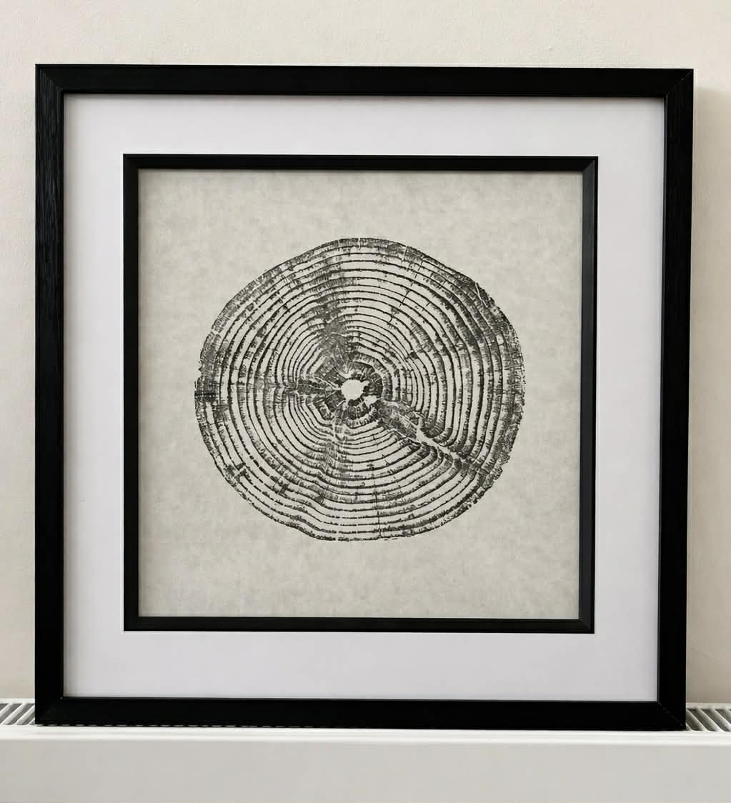 Life Size Tree Ring Original - Monkey Puzzle #1