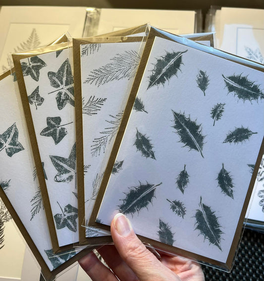 Forest Leaves Greetings Cards 4 Pack