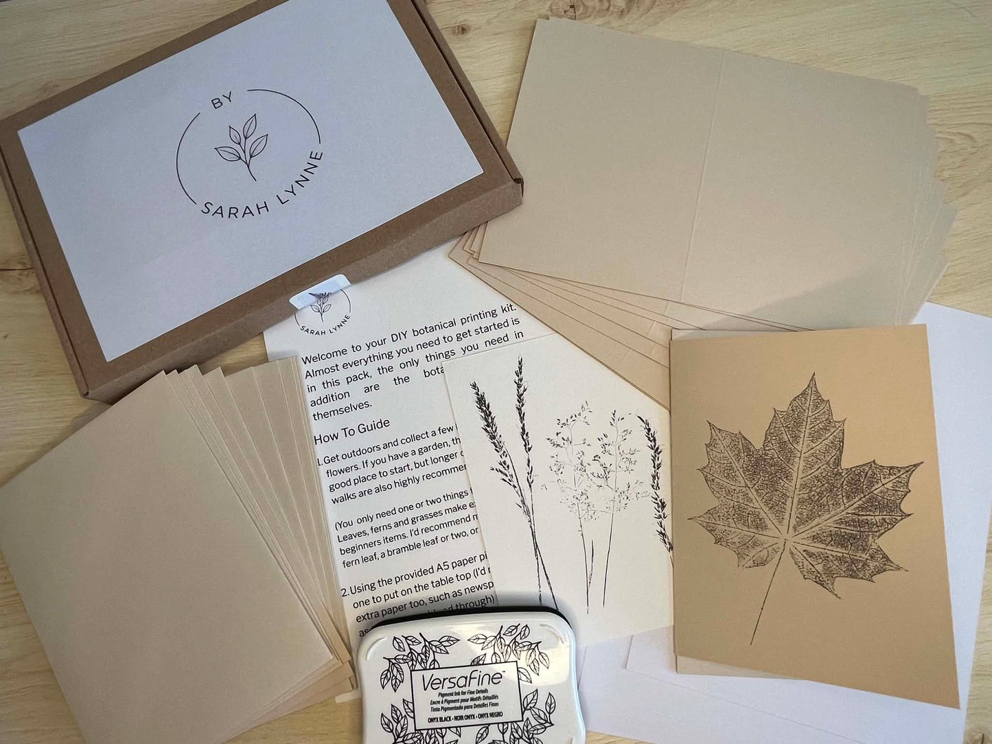 DIY Botanical Card Printing Kit - Blank Card Pack