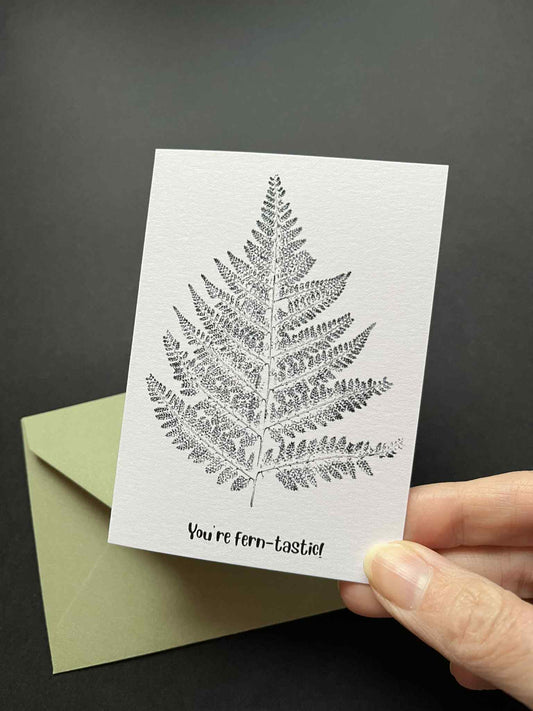 Mini 'Pun' Card - You're Ferntastic