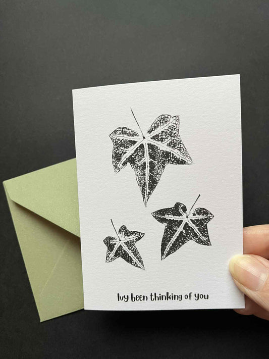 Mini 'Pun' Card - Ivy Been Thinking
