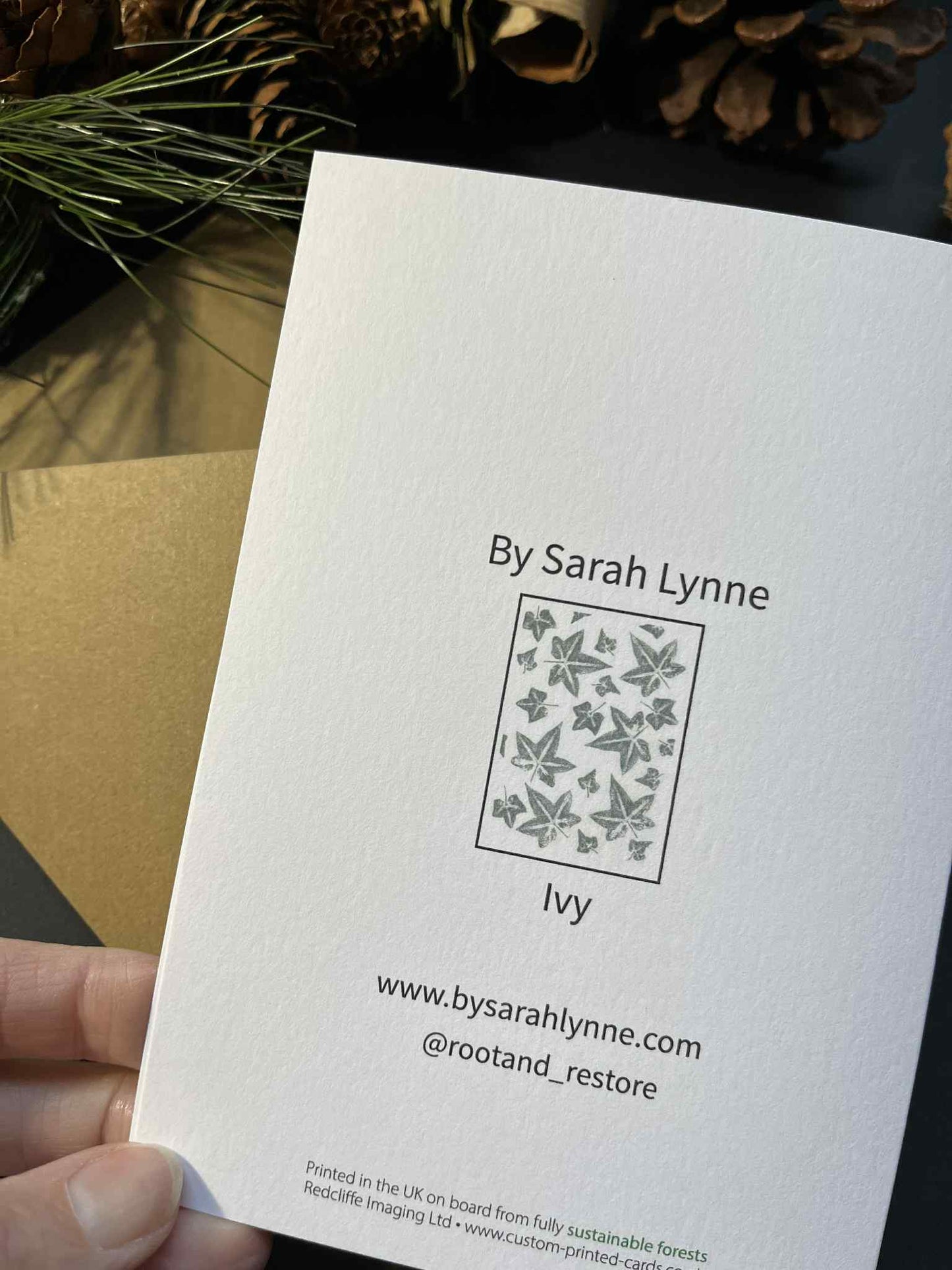 Forest Leaves Greetings Card - Ivy
