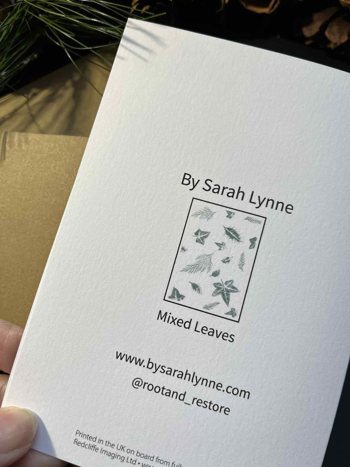 Forest Leaves Greetings Card - Mixed Leaves