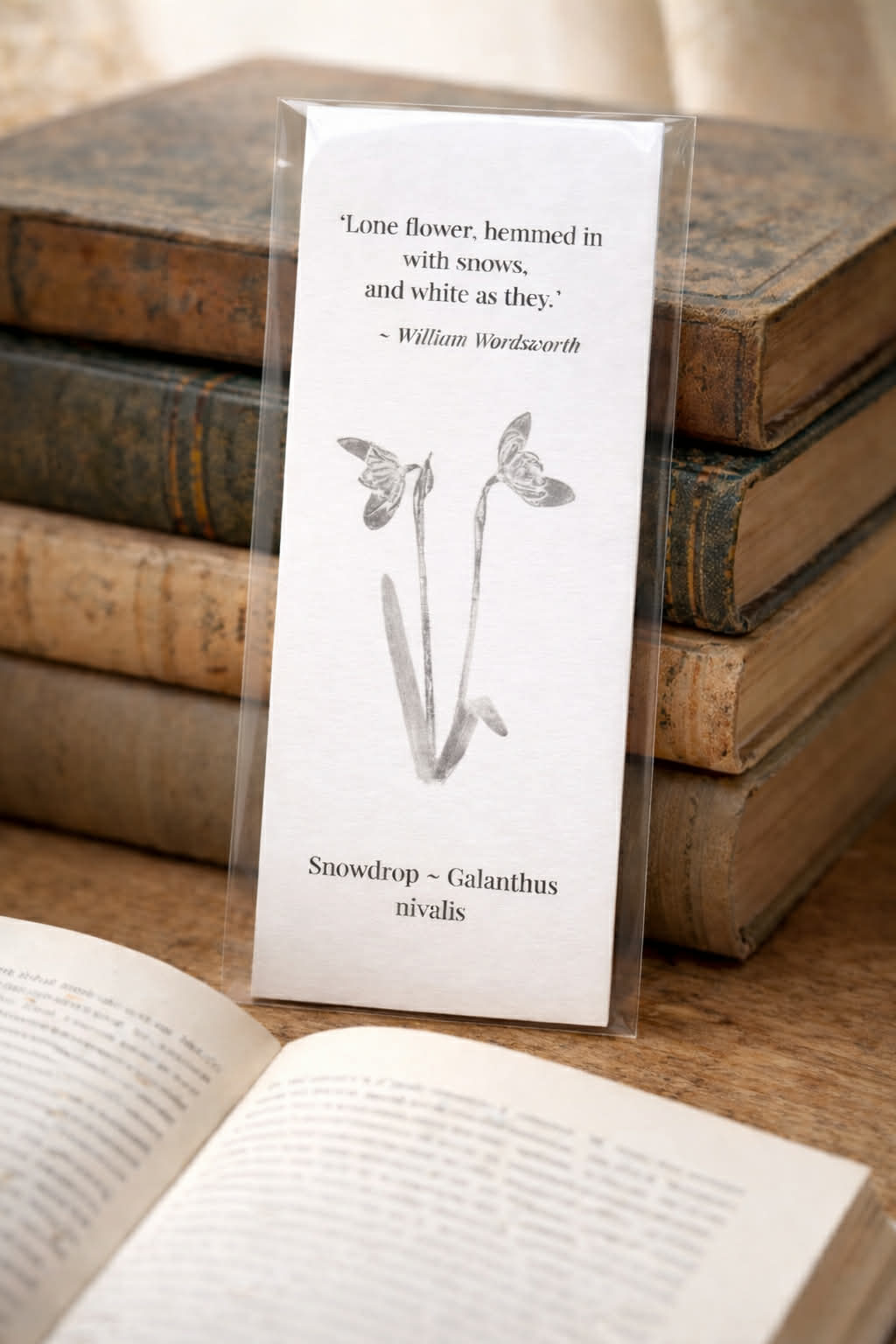 Bookmark - Snowdrop
