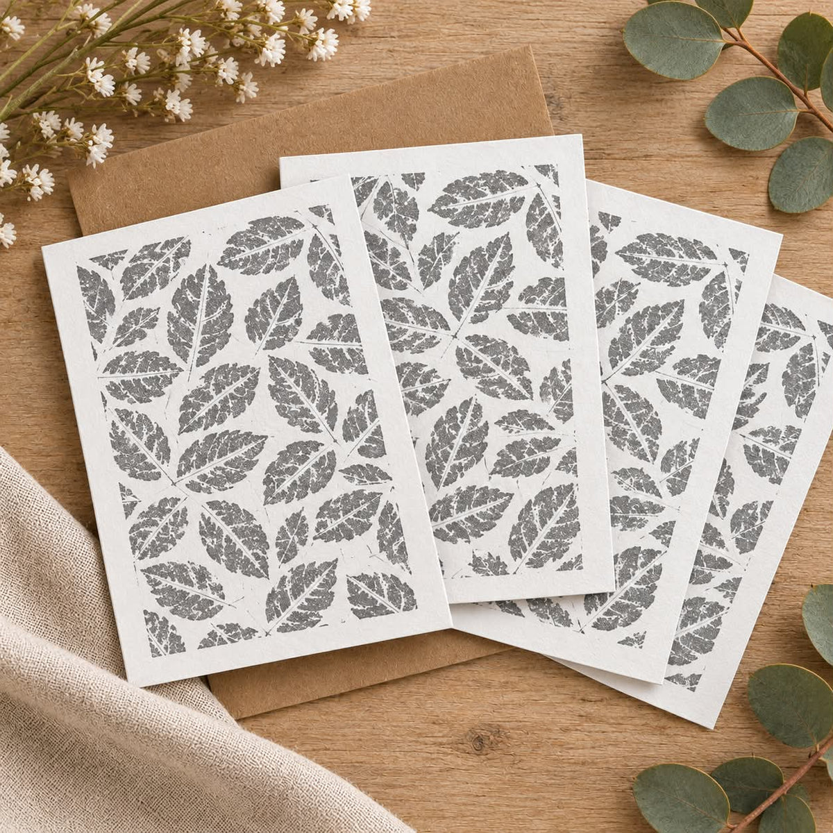 Unknown Leaf Patterned Card